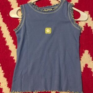 girls blue tank top